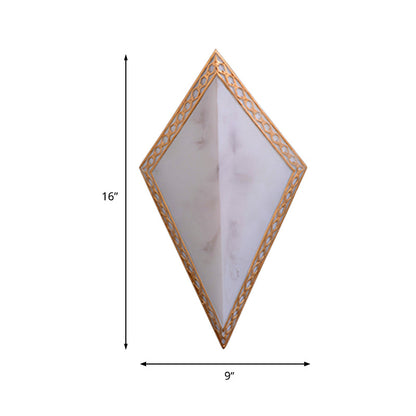 Vivolux | 16"/19" H Paneel Plastic Wandmontage Verlichting Traditionele 1 Licht Woonkamer Opbouwlamp in Wit