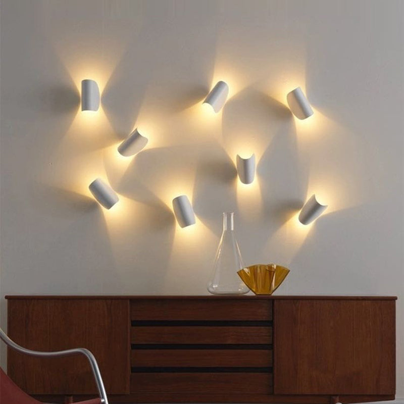 Vivolux | Eveline Modern Geometric LED 4 Color Wall Light Indoor/Outdoor Metal