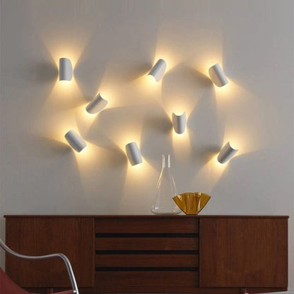 Vivolux | Eveline Modern Geometric LED 4 Color Wall Light Indoor/Outdoor Metal