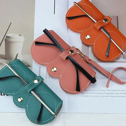 Vivolux | Weiche Leder-Sonnenbrillen-Tasche