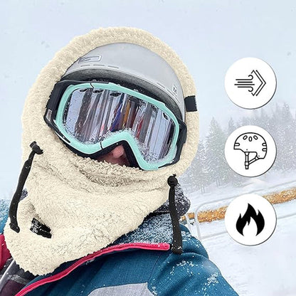 Vivolux | Skimaske mit Sherpa-Kapuze