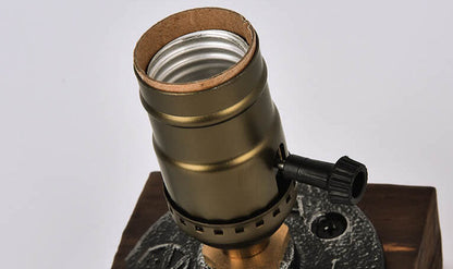 Vivolux | Vintage Industrie Eisen Glühbirne 1-Licht Tischlampe