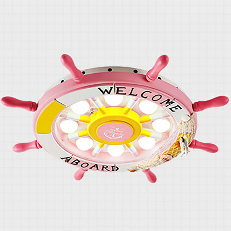 Vivolux | NautiGlow Kinderzimmer LED Deckenlampe | Segelboot-Design | Cartoon-Stil | Stimmungsvolle Beleuchtung