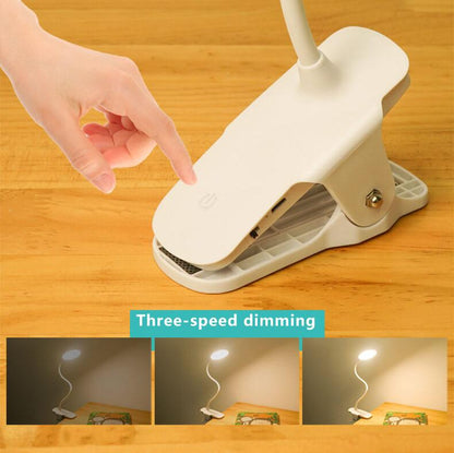 Vivolux | Einfache LED Clip-Schreibtischlampe wiederaufladbar Augenschutz Nachtlicht