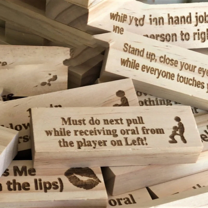 Super Naughty Block Tower Jenga Spiel