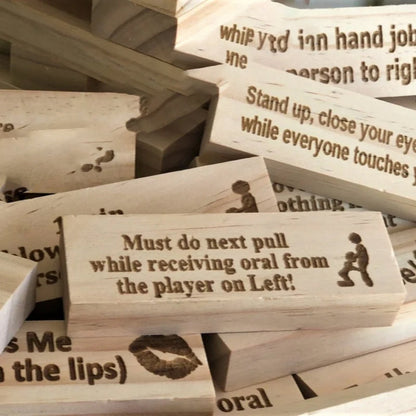 Super Naughty Block Tower Jenga Spiel