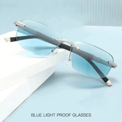 Vivolux | Saphir Hohe Härte Anti-Blau Licht Weit und Nah Lesebrille Sonnenbrille