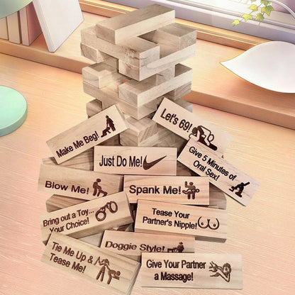 Super Naughty Block Tower Jenga Spiel