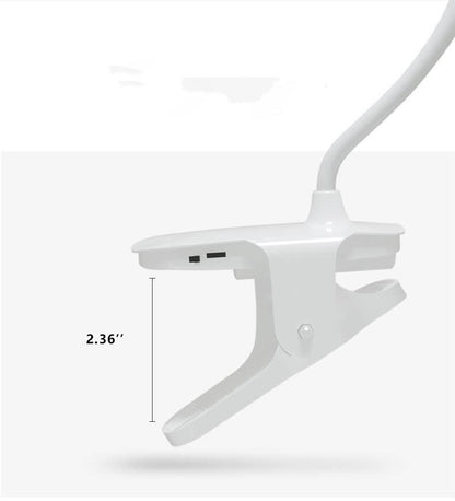 Vivolux | Einfache LED Clip-Schreibtischlampe wiederaufladbar Augenschutz Nachtlicht