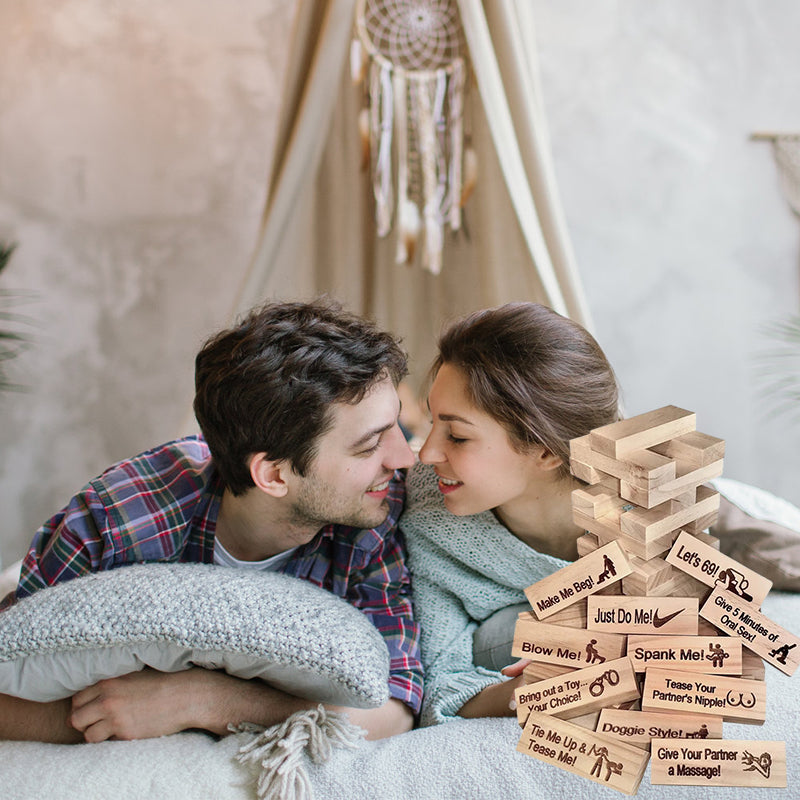 Super Naughty Block Tower Jenga Spiel