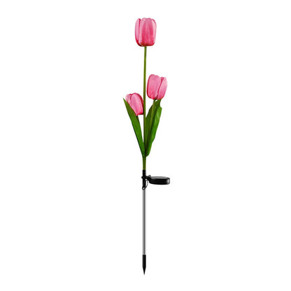 Vivolux | Solar Tulpe Rasenlicht Außen Garten LED Tulpe Blumenlicht Bodenstecker Landschaftslicht