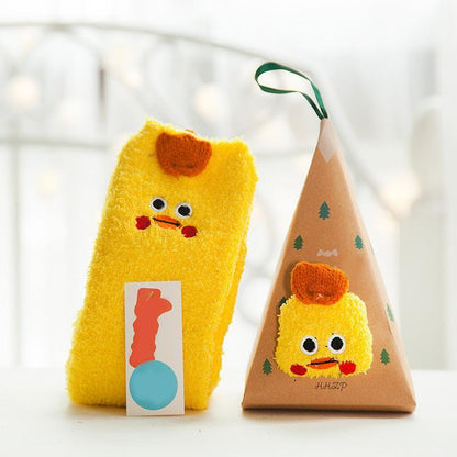 Vivolux | 4 Paar Weihnachts-Themen Korall-Fleece weiche warme Socken