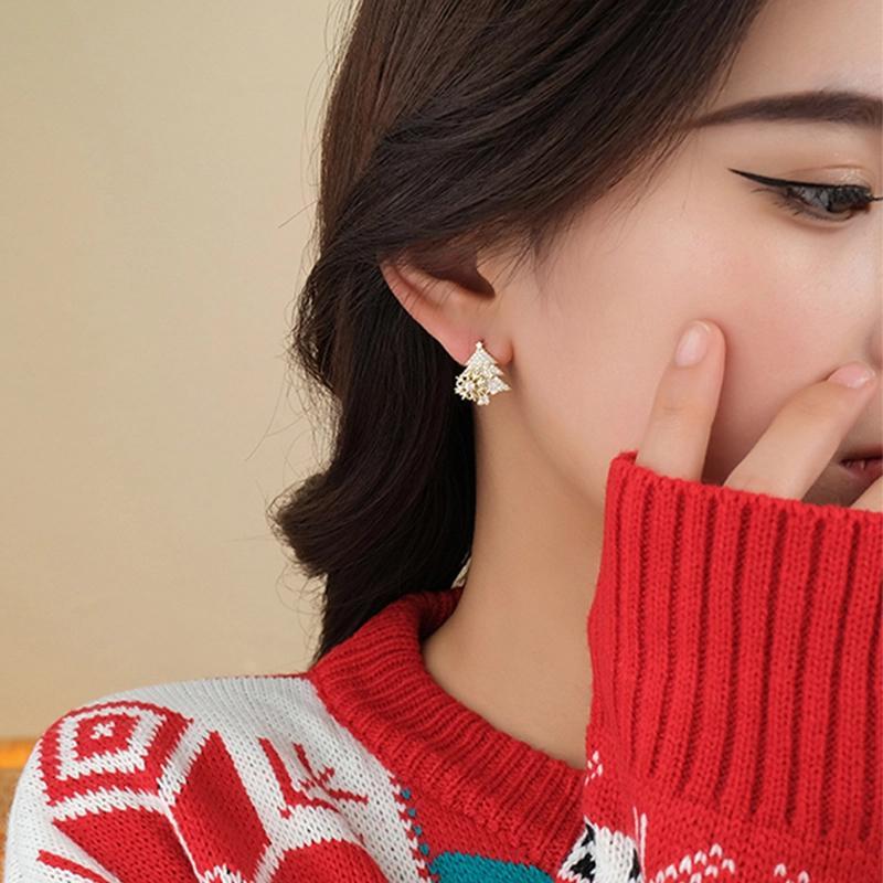 Vivolux | 🎄Drehbare Weihnachtsbaumohrringe