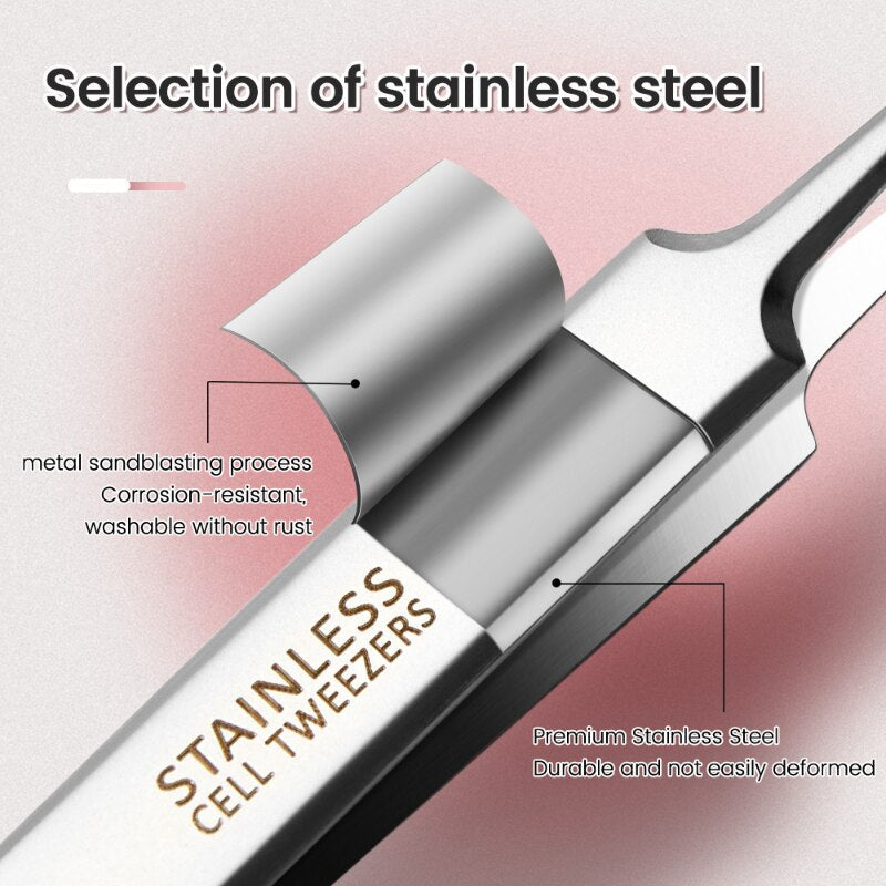 Vivolux | Ultrafeine Unreinheitenpinzette aus Edelstahl