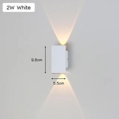 Licht - Moderne wetterfeste LED-Wandleuchte aus Aluminium für den Außenbereich