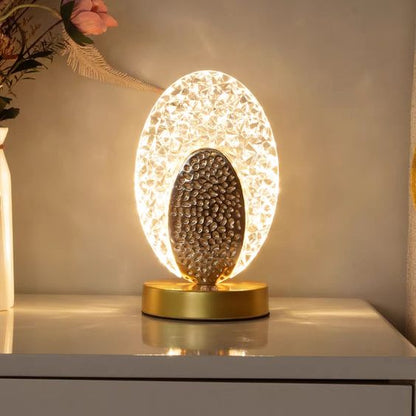 Vivolux | Moderne & Luxus Pfau Tischlampe - CrystalGlow