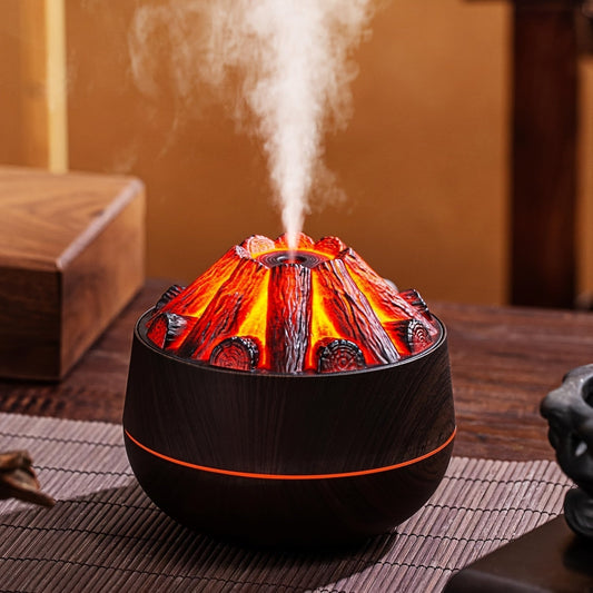 Vivolux | Feuerdiffusor - Mini simulierter Holzkohlefeuerluftbefeuchter mit realistischem Flammeneffekt
