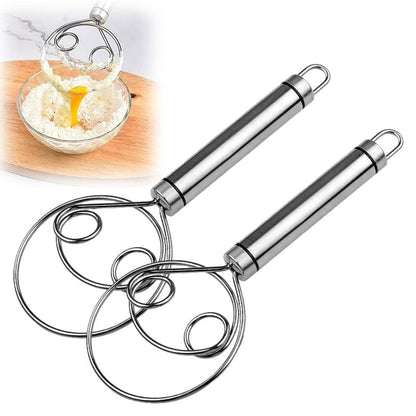 Vivolux | Edelstahl Magic Dough Schneebesen Brot Schneebesen
