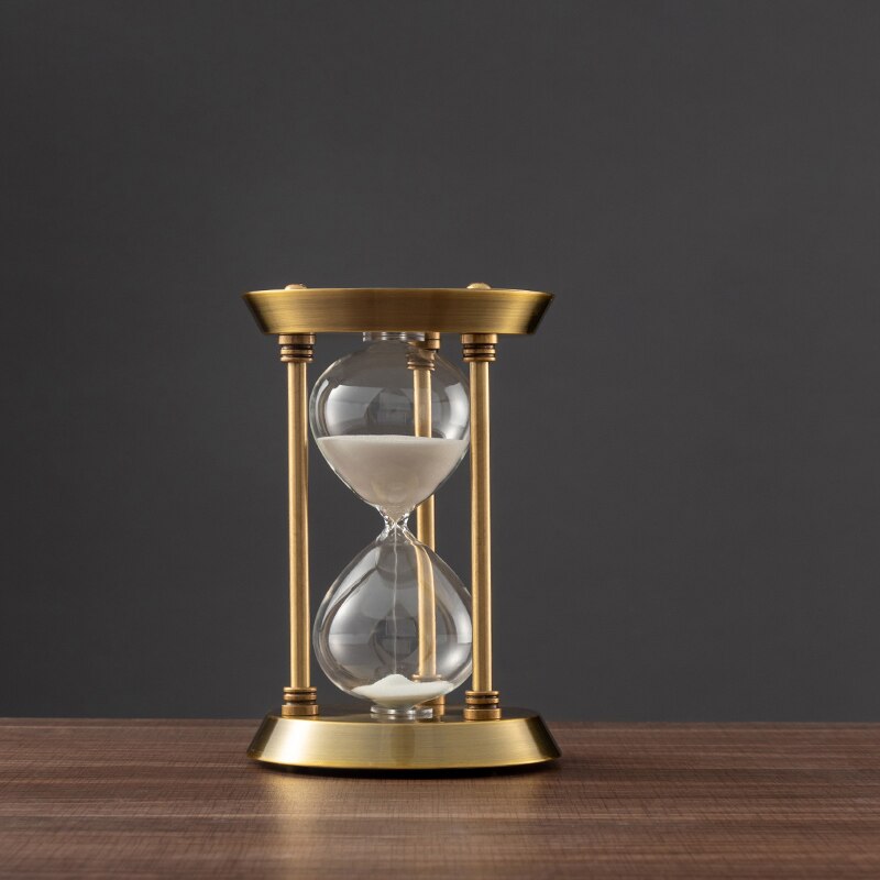 Vivolux | 3/5/10 Minuten Retro Metall Handwerk Sanduhr Pendel Home Office Desktop Arrangement Ornament Sand Timer Sandglas Dekoration