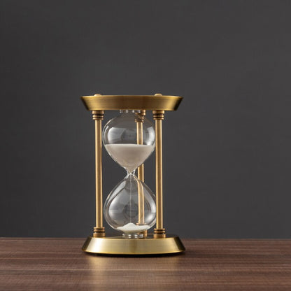 Vivolux | 3/5/10 Minuten Retro Metall Handwerk Sanduhr Pendel Home Office Desktop Arrangement Ornament Sand Timer Sandglas Dekoration