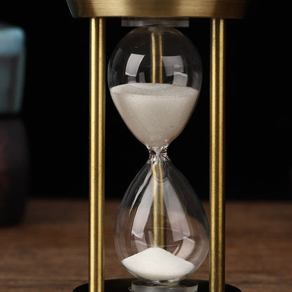 Vivolux | 3/5/10 Minuten Retro Metall Handwerk Sanduhr Pendel Home Office Desktop Arrangement Ornament Sand Timer Sandglas Dekoration