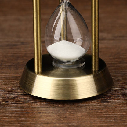 Vivolux | 3/5/10 Minuten Retro Metall Handwerk Sanduhr Pendel Home Office Desktop Arrangement Ornament Sand Timer Sandglas Dekoration