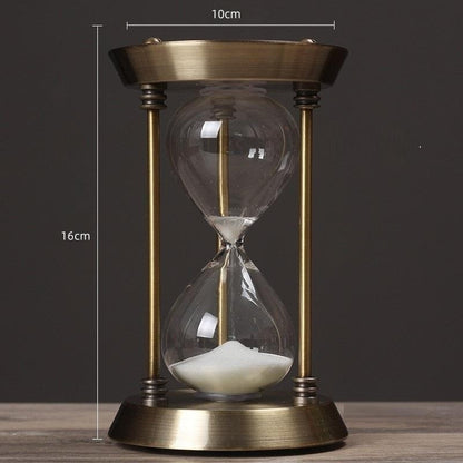 Vivolux | 3/5/10 Minuten Retro Metall Handwerk Sanduhr Pendel Home Office Desktop Arrangement Ornament Sand Timer Sandglas Dekoration