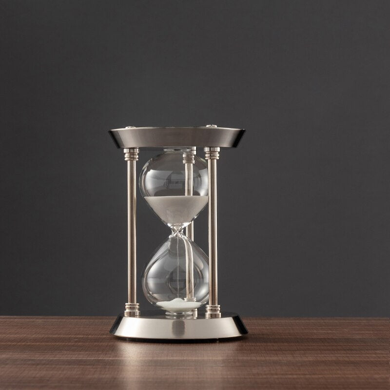 Vivolux | 3/5/10 Minuten Retro Metall Handwerk Sanduhr Pendel Home Office Desktop Arrangement Ornament Sand Timer Sandglas Dekoration