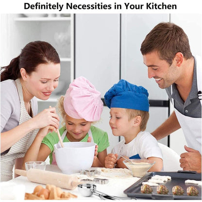 Vivolux | 3-Teile Set: Edelstahl-Kekseportionierer mit Auslöser