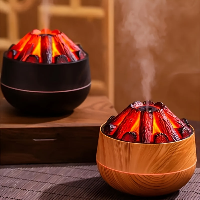 Vivolux | Feuerdiffusor - Mini simulierter Holzkohlefeuerluftbefeuchter mit realistischem Flammeneffekt