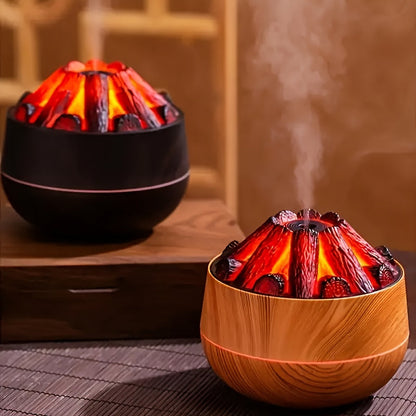 Vivolux | Feuerdiffusor - Mini simulierter Holzkohlefeuerluftbefeuchter mit realistischem Flammeneffekt