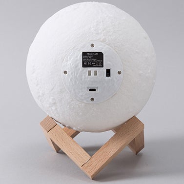 Vivolux | Kreative Mini Wiederaufladbare 3D Gedruckte Mond 1-Licht LED Tischlampe