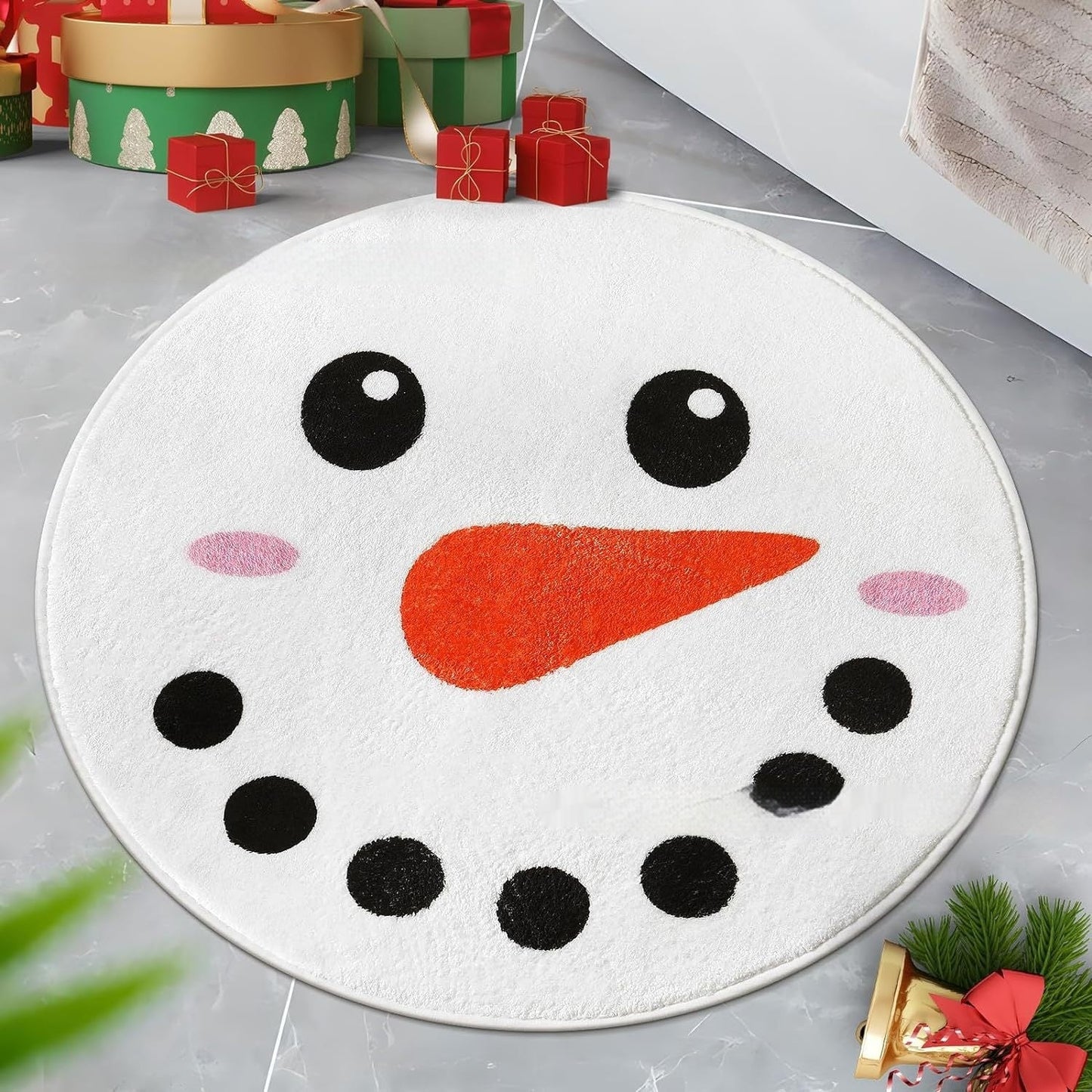 Vivolux | Weihnachts-Kaschmir-ähnlicher Teppich Pflegeleicht