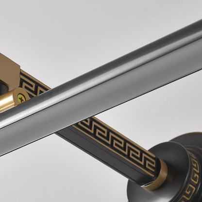 Vivolux | LED Metall Schminklampe Klassisch Schwarz Verlängerte Badezimmer Wandleuchte Beleuchtungsobjekt in Natürlichem Licht, 14"/18"/23" W