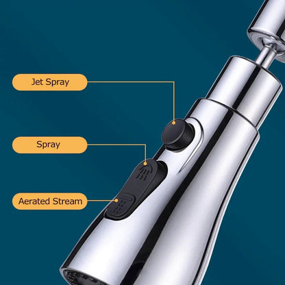 Vivolux | 3-Funktions-Küchenwasserhahn-Sprühkopf