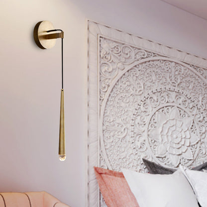 Vivolux | Eenvoud Cone Wandlamp Sconces LED K9 Crystal Wandverlichting Armatuur in Goud, 12"/19,5"/23,5" Hoog