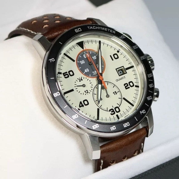 Vivolux | Multifunktionale 6-Zeiger-Quarzuhr für Herren