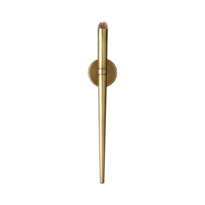 Vivolux | Schwarz/Messing Kegel Wandlampe Traditionelle 1 Kopf Metall Wandbeleuchtung Vorrichtung in Warm/Weiß Licht