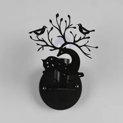 Vivolux | Kindersika-reh-wandlampe mit Vogel Metall 1 Licht Wand Sconce für Restaurant Café