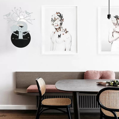 Vivolux | Kindersika-reh-wandlampe mit Vogel Metall 1 Licht Wand Sconce für Restaurant Café