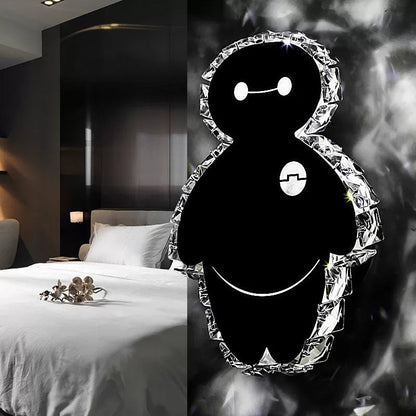 Vivolux | Cartoon schwarze Wandlampe Filmfigur Acryl Wandlicht für Kindergarten Kinderzimmer