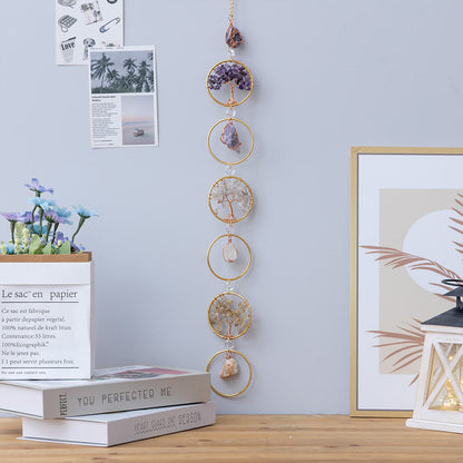 Vivolux | Kristall Lebensbaum 6 Ringe Wanddeko Ornament