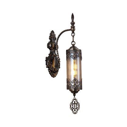 Vivolux | Zylinder Restaurant Wand Sconce Licht Türkisches Metall 1/2 Lichter Bronze Wandbeleuchtung Armatur