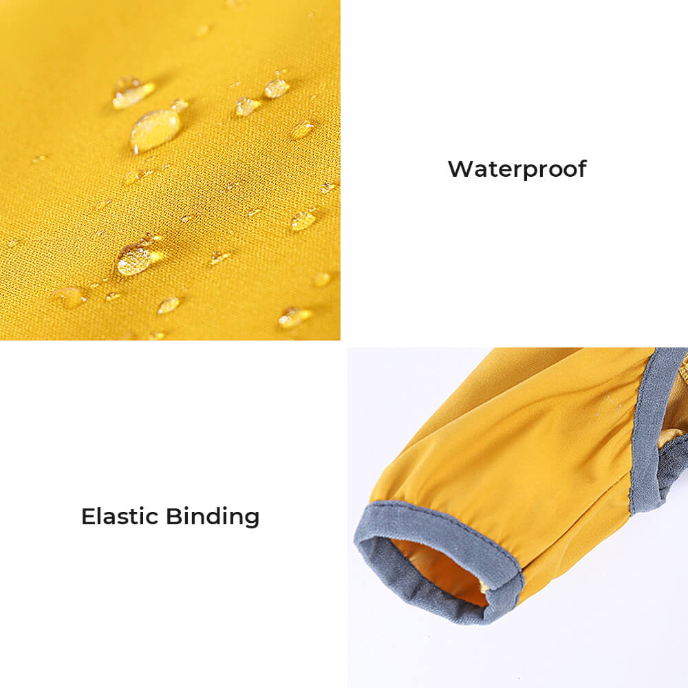 Stylische wasserdichte verstellbare reflektierende Streifen Hunderegenjacke mit Kapuze