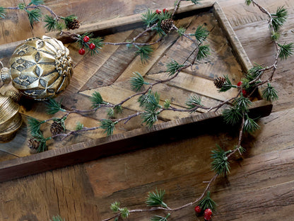 Vivolux | Chic Antique – Fleur Zedernbaumranke mit Beeren, L160 cm, Natur