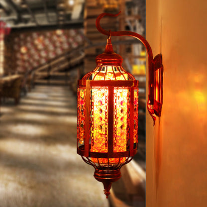 Vivolux | Koper Lantaarn Muurmontage Verlichting Antiek Metaal 1 Hoofd Restaurant Wandlamp Armatuur