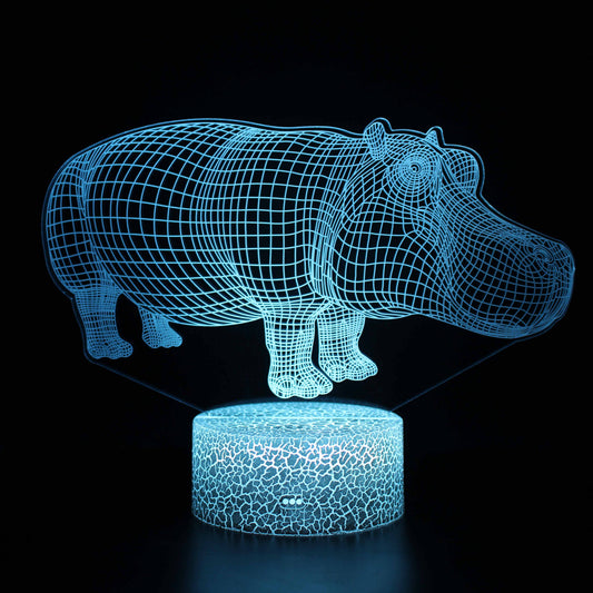 Vivolux | Hippo 3D-Optische Illusionslampe
