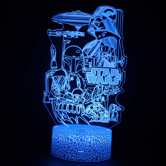 Vivolux | Star Wars 3D-Optische Illusionslampe
