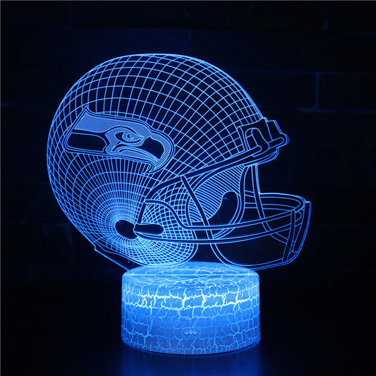 Vivolux | Seahawks Football Helm 3D Optical Illusion Lampe