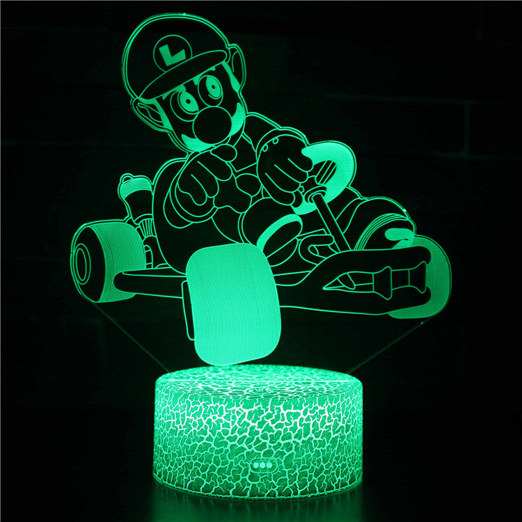 Vivolux | Luigi Super Mario 3D Optical Illusion Lampe